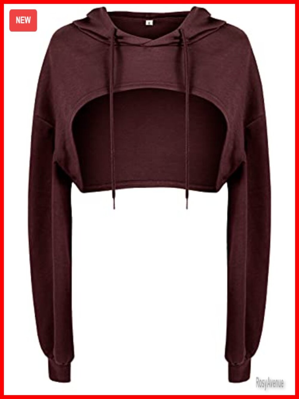 Women Long Sleeve Cropped Hoodie Sweatshirt Pullover Rave Dance Gym Top